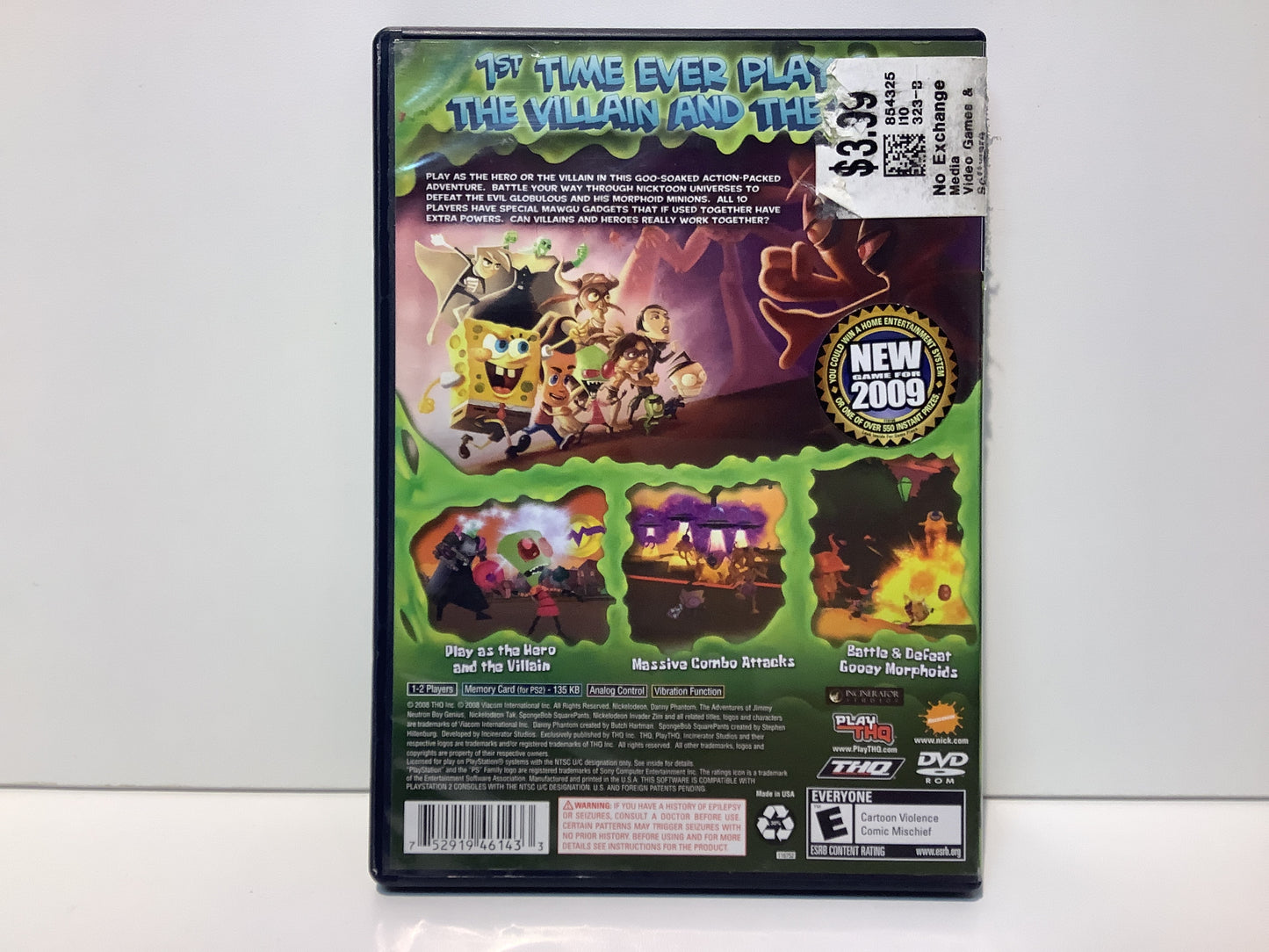 SpongeBob SquarePants Featuring Nicktoons Globs of Doom - Playstation 2