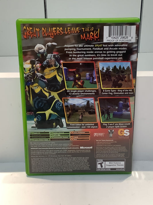 Splat Magazine Renegade Paintball - Xbox