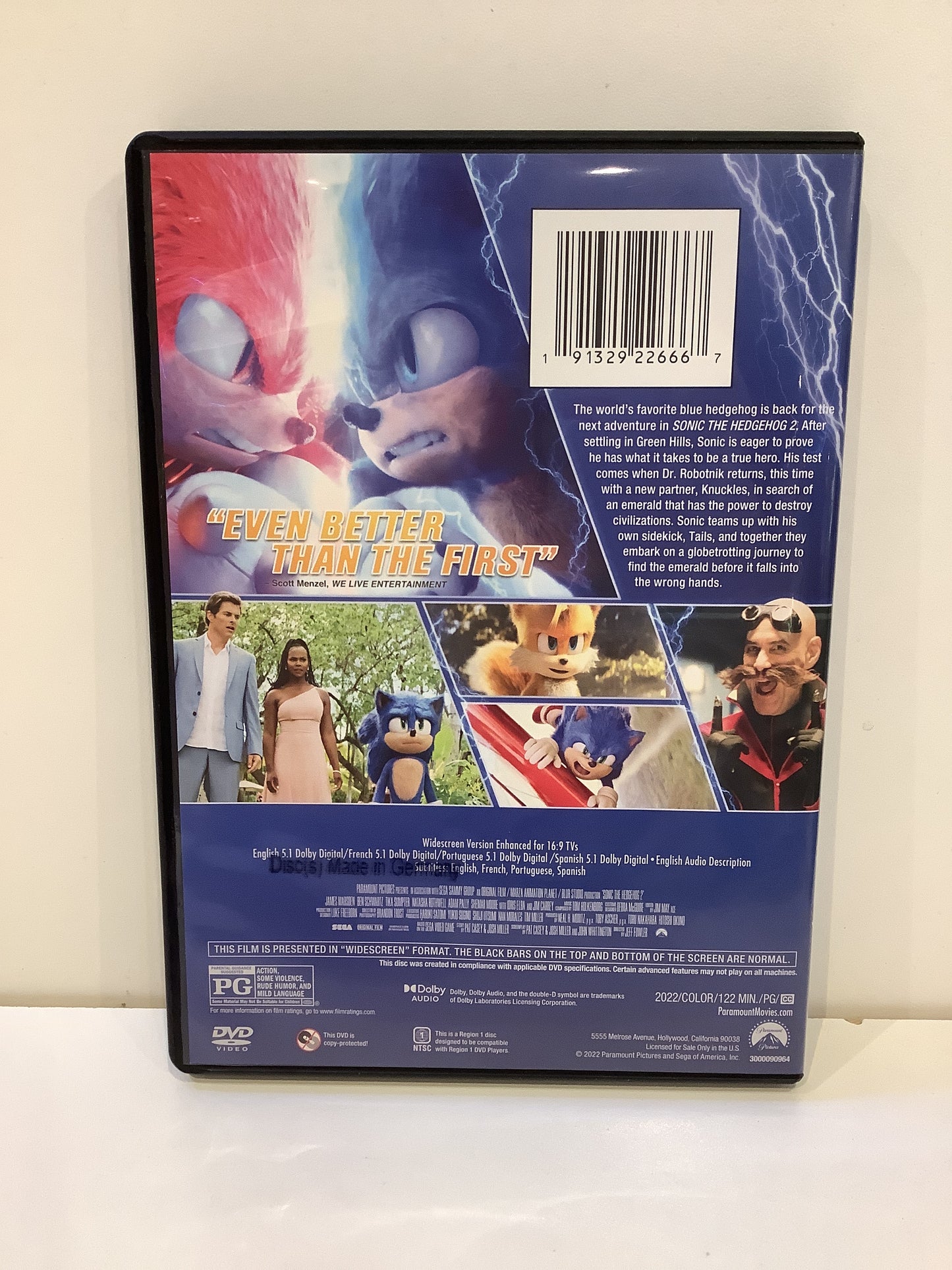 Sonic the Hedgehog 2 - DVD