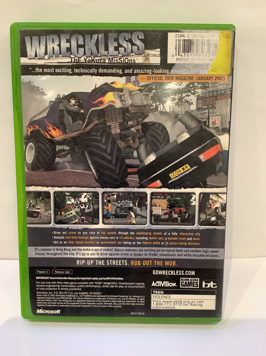 Wreckless Yakuza Missions - Xbox