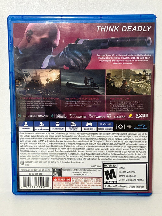 Hitman 2 - Playstation 4