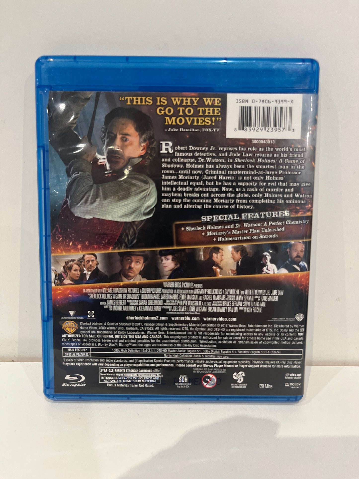 Sherlock Holmes: A Game of Shadows - Blu-Ray