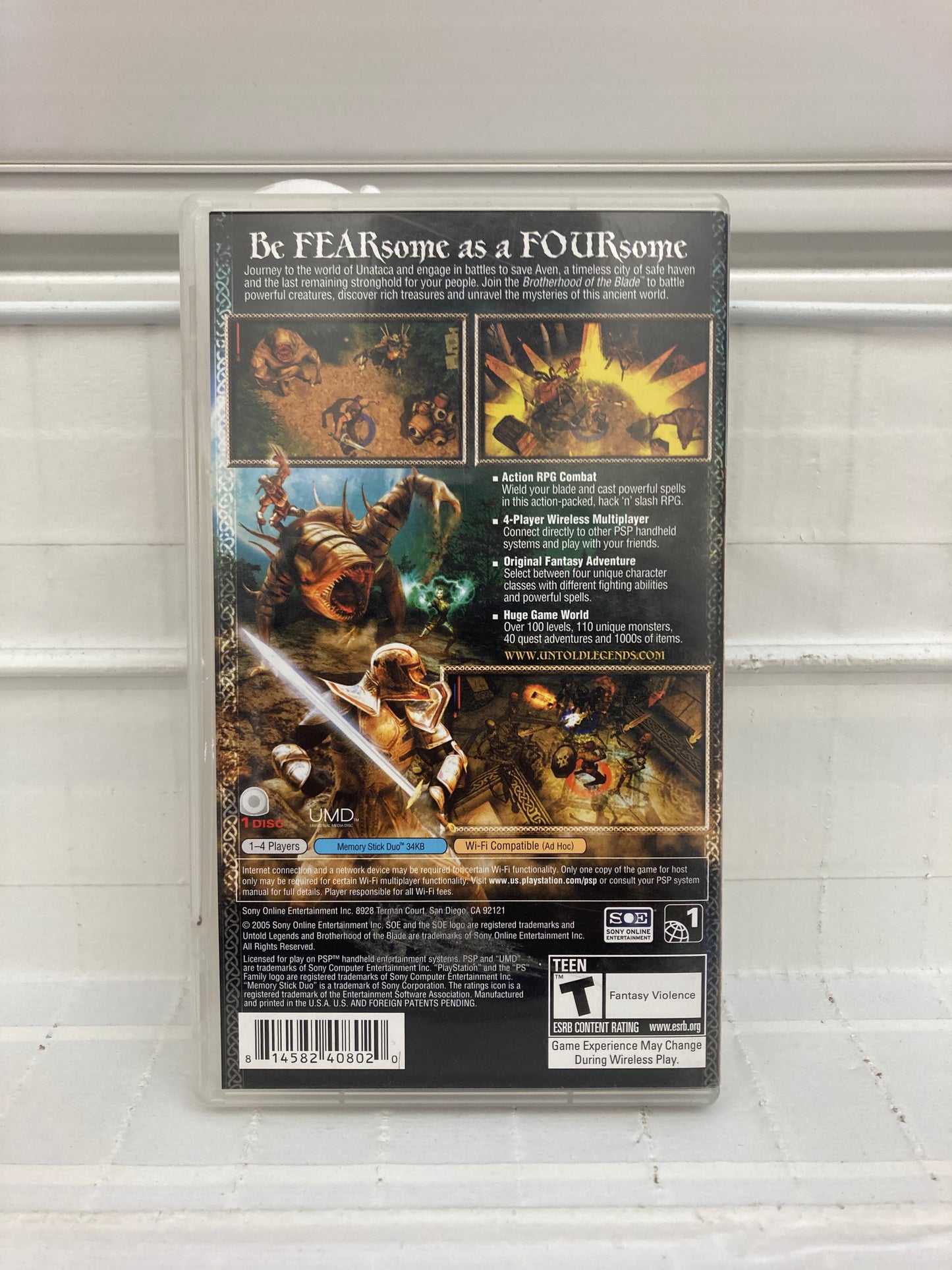 Untold Legends Brotherhood of the Blade - PSP