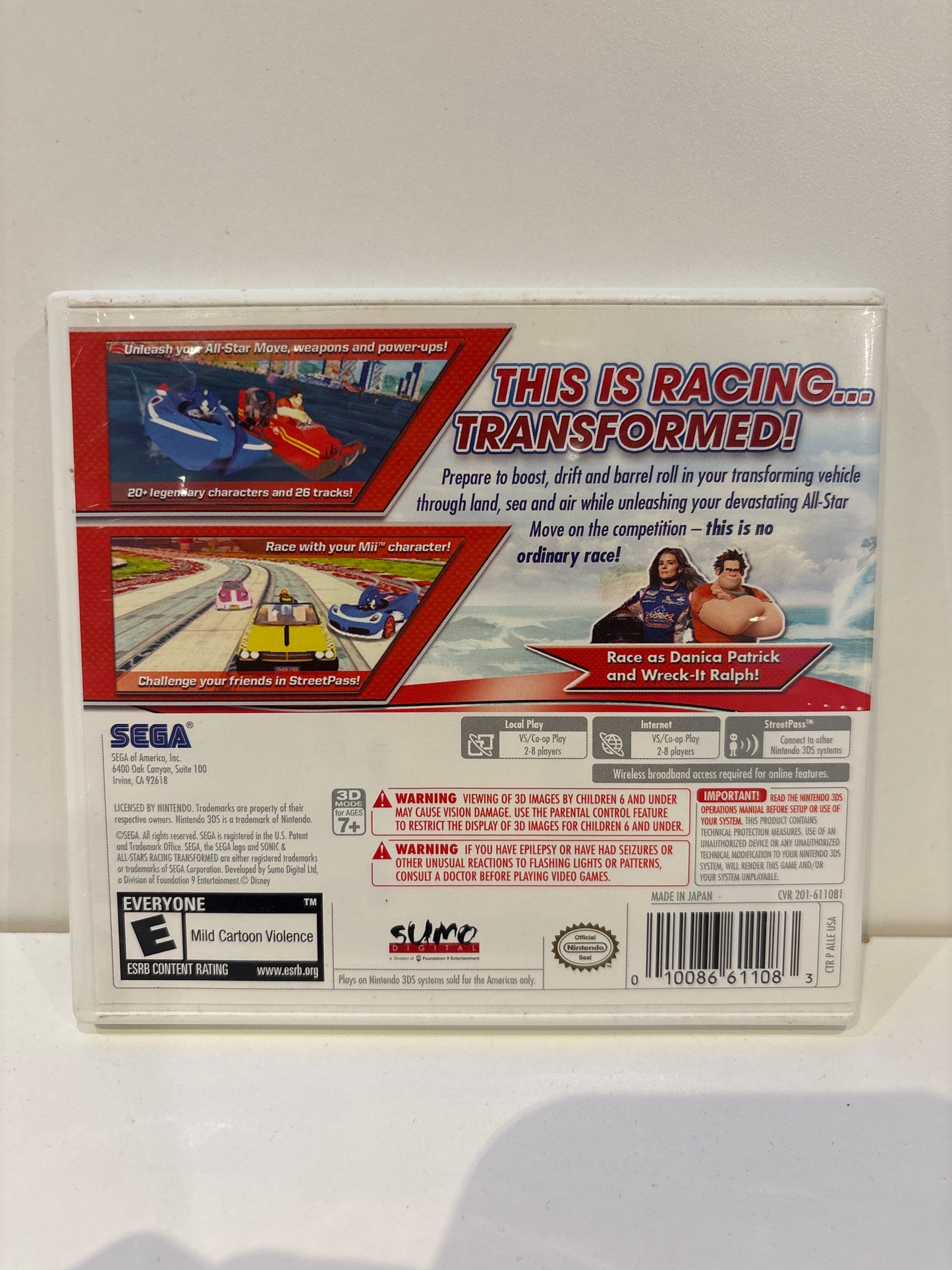 Sonic & All-Stars Racing Transformed - Nintendo 3DS