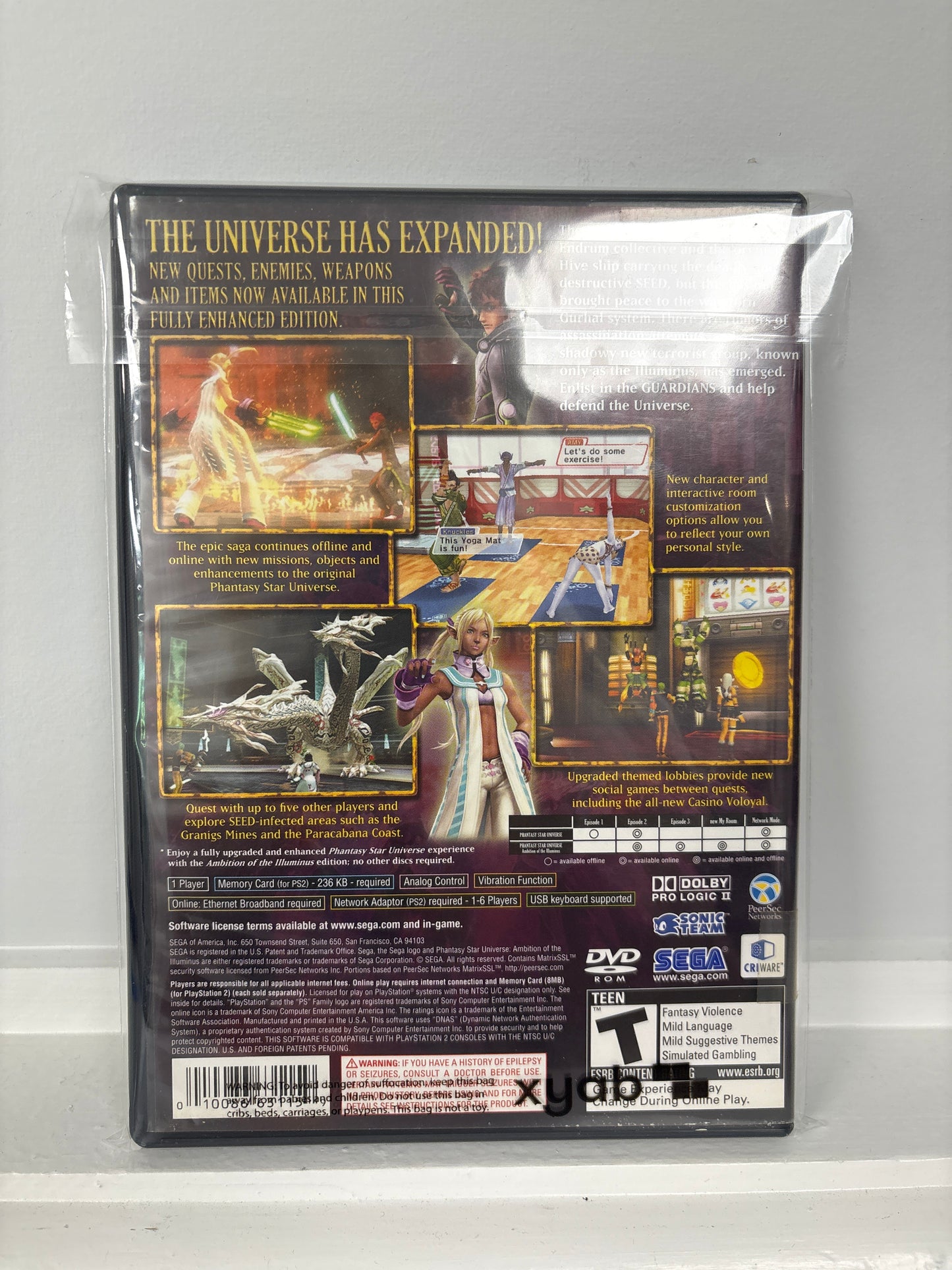 Phantasy Star Universe Ambition Of Illuminus Expansion - Playstation 2
