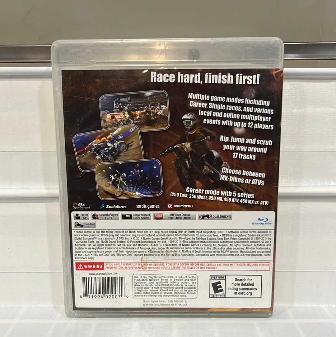 MX vs. ATV Supercross - Playstation 3