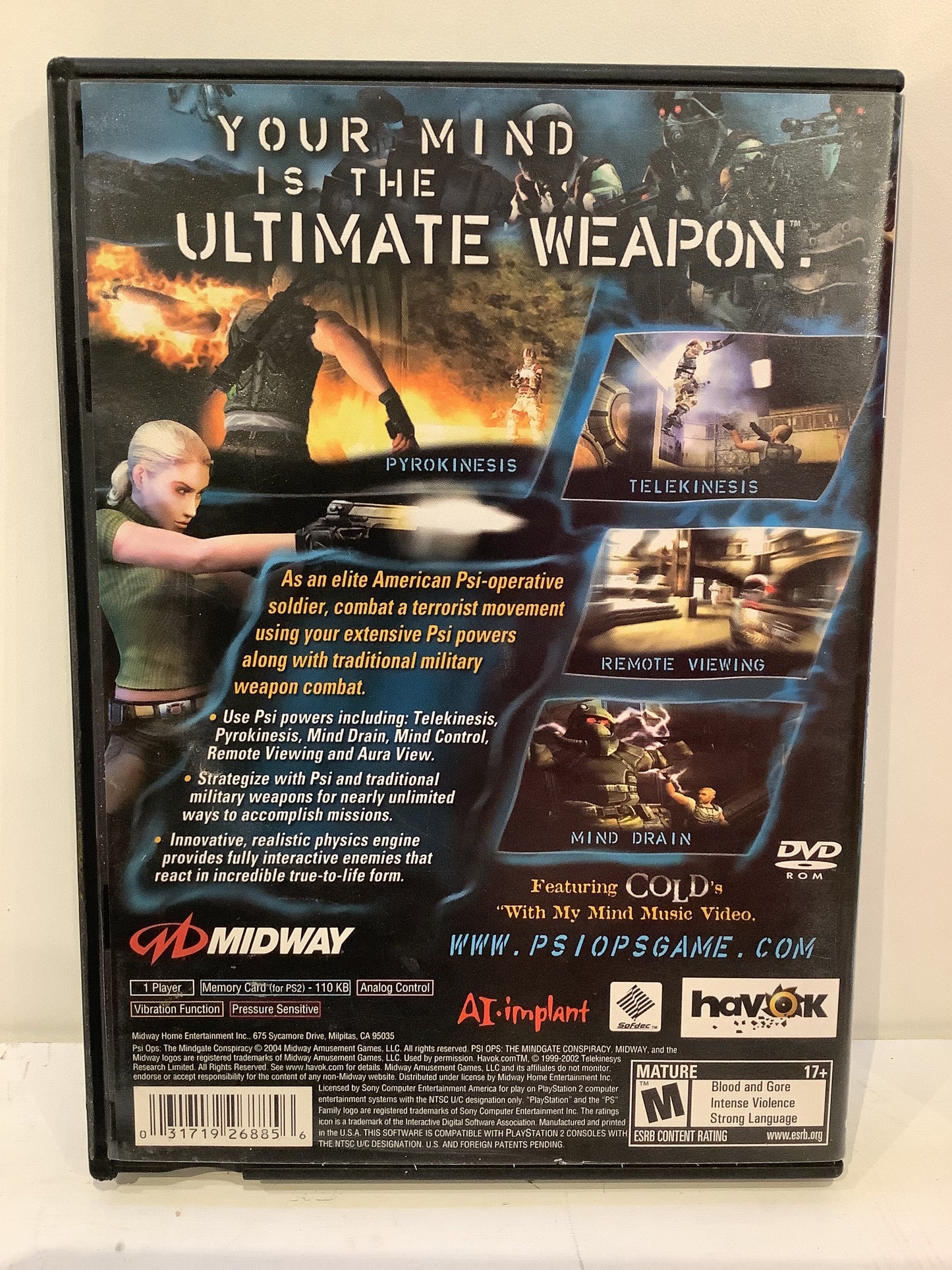 Psi-Ops Mindgate Conspiracy - Playstation 2