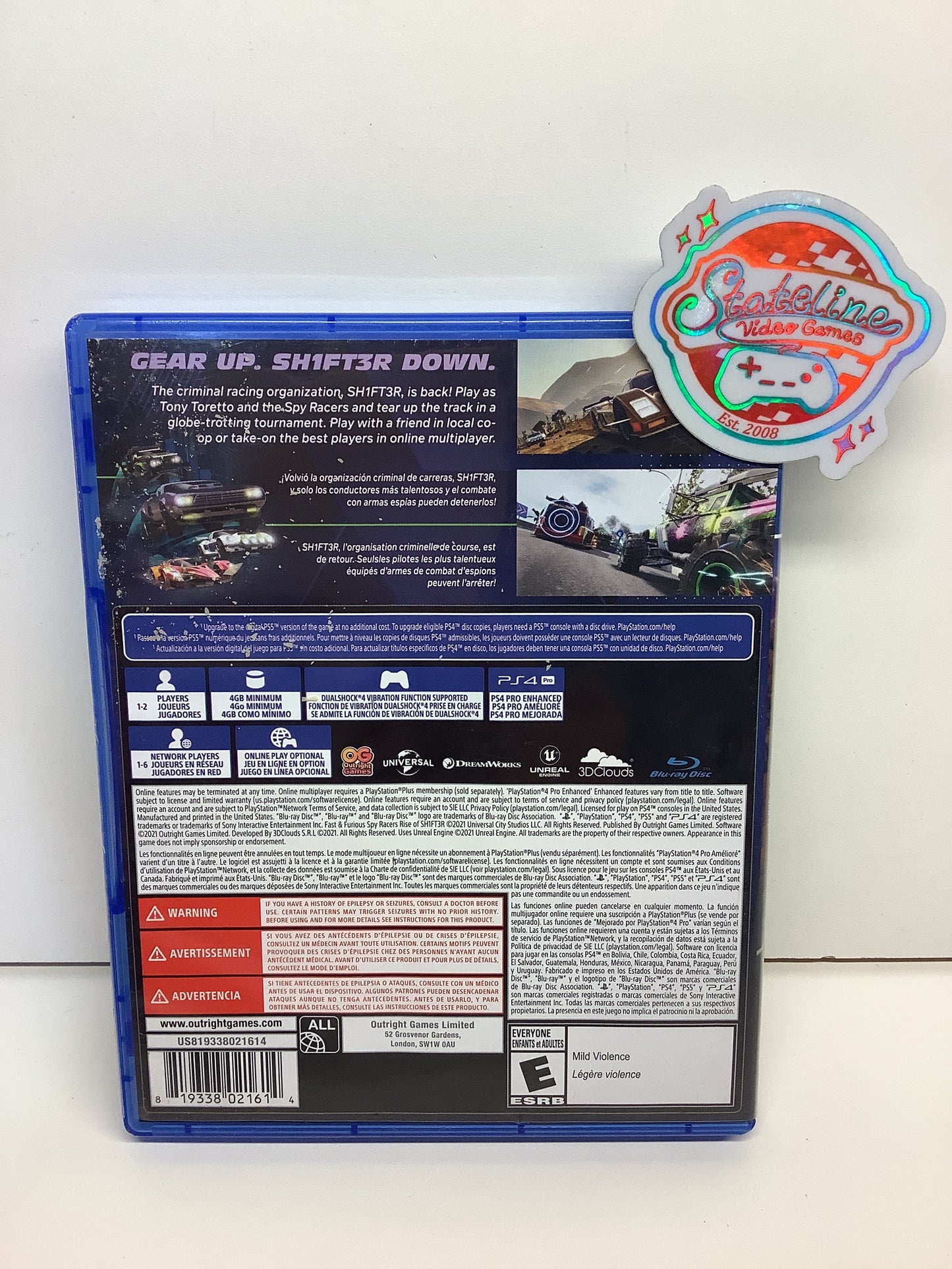 Fast & Furious: Spy Racers - Rise of Sh1ft3r - Playstation 4