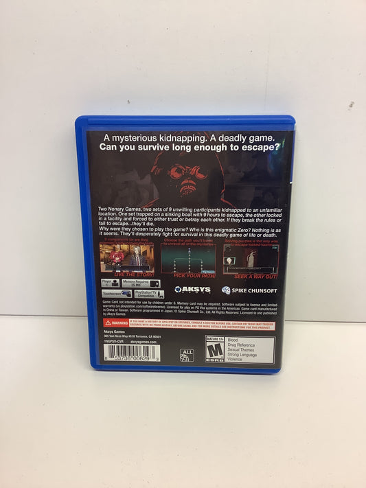 Zero Escape The Nonary Games - Playstation Vita