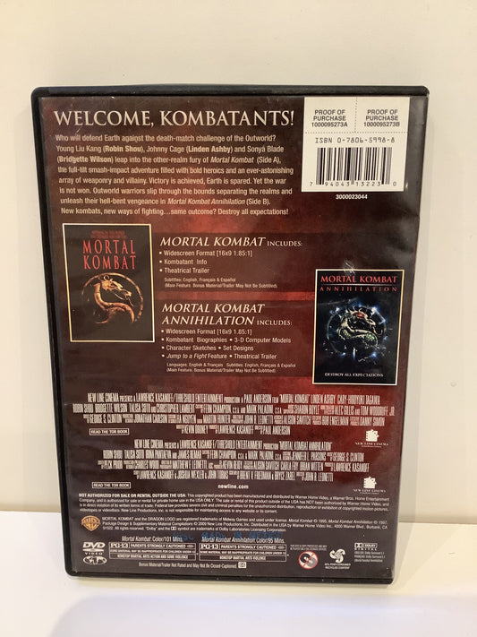 Mortal Kombat: Double Feature - DVD