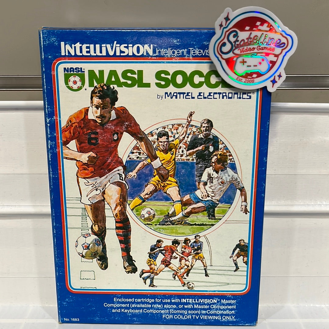 Jeu Intellivision NASL Soccer Football Mattel Vintage Boîtier Correct