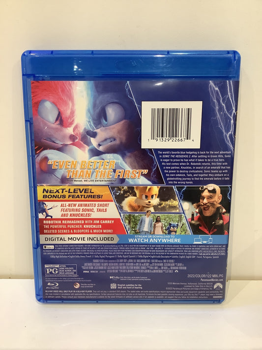 Sonic the Hedgehog 2 - Blu-Ray
