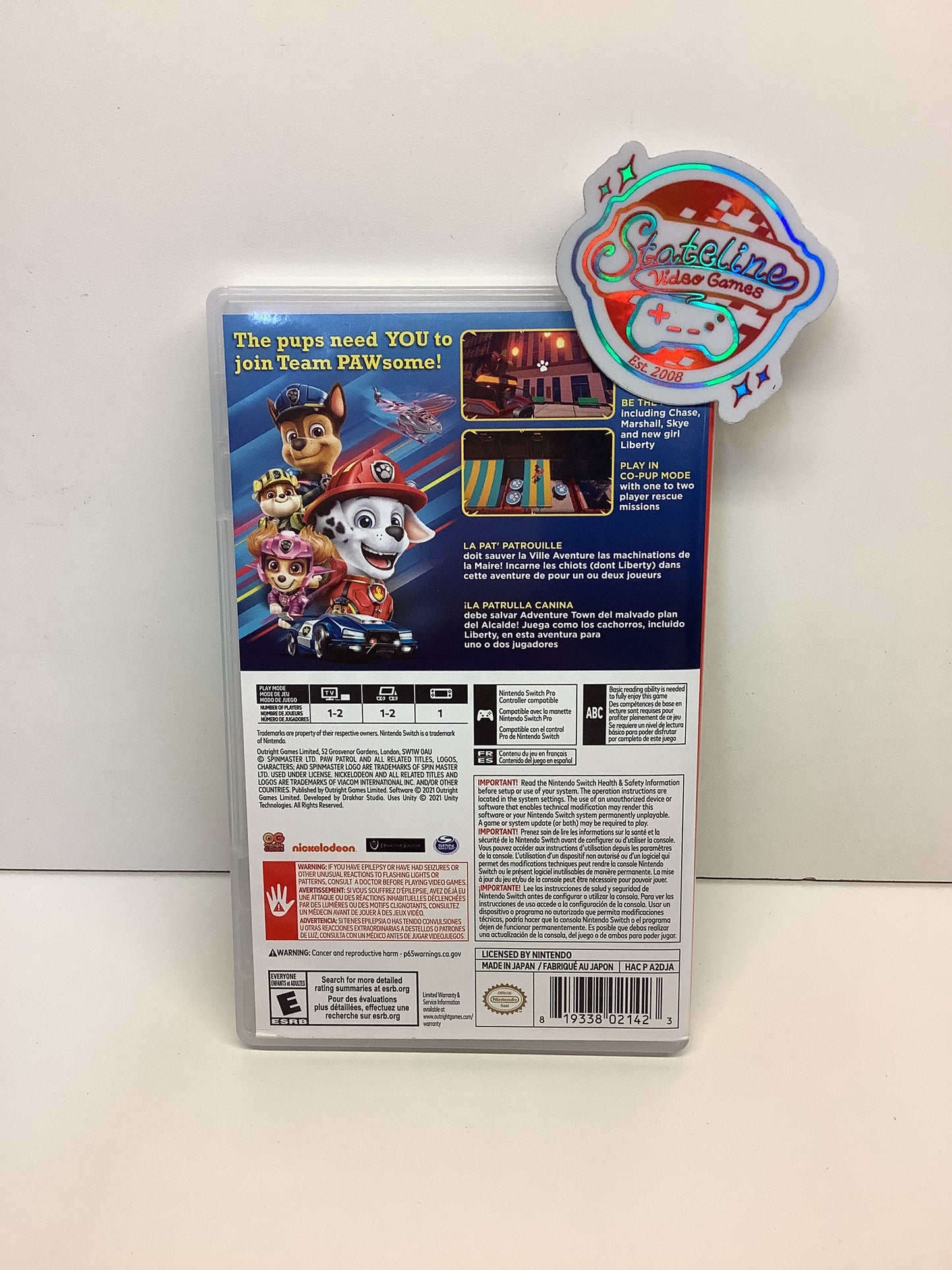 PAW Patrol The Movie: Adventure City Calls - Nintendo Switch