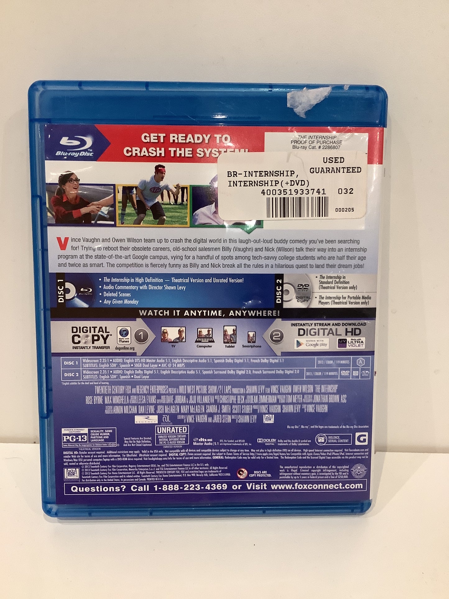 The Internship - Blu-Ray