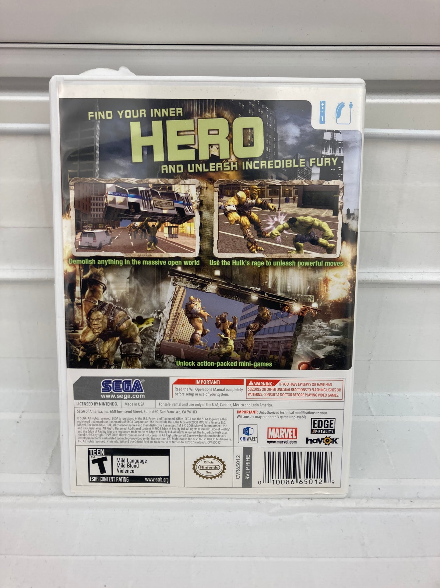 The Incredible Hulk - Wii