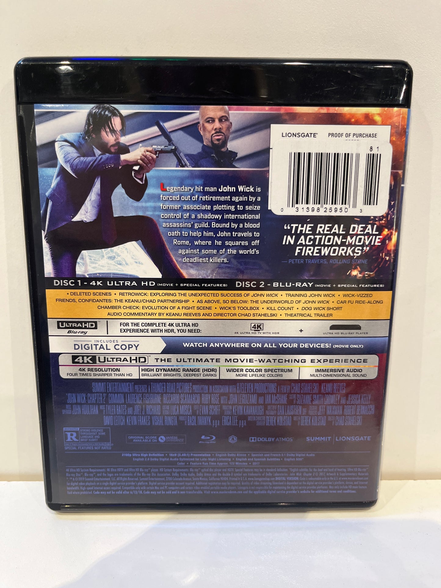 John Wick Chapter 2 4K - Blu-Ray