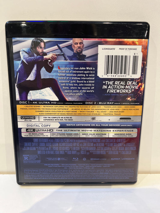 John Wick Chapter 2 4K - Blu-Ray