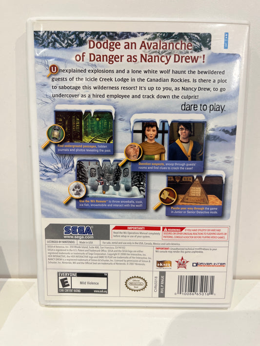 Nancy Drew The White Wolf of Icicle Creek - Wii