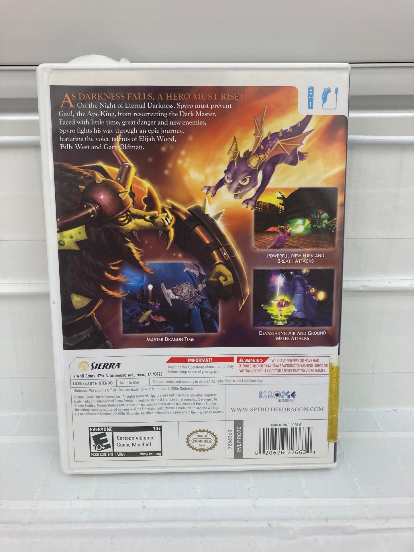 Legend of Spyro The Eternal Night - Wii