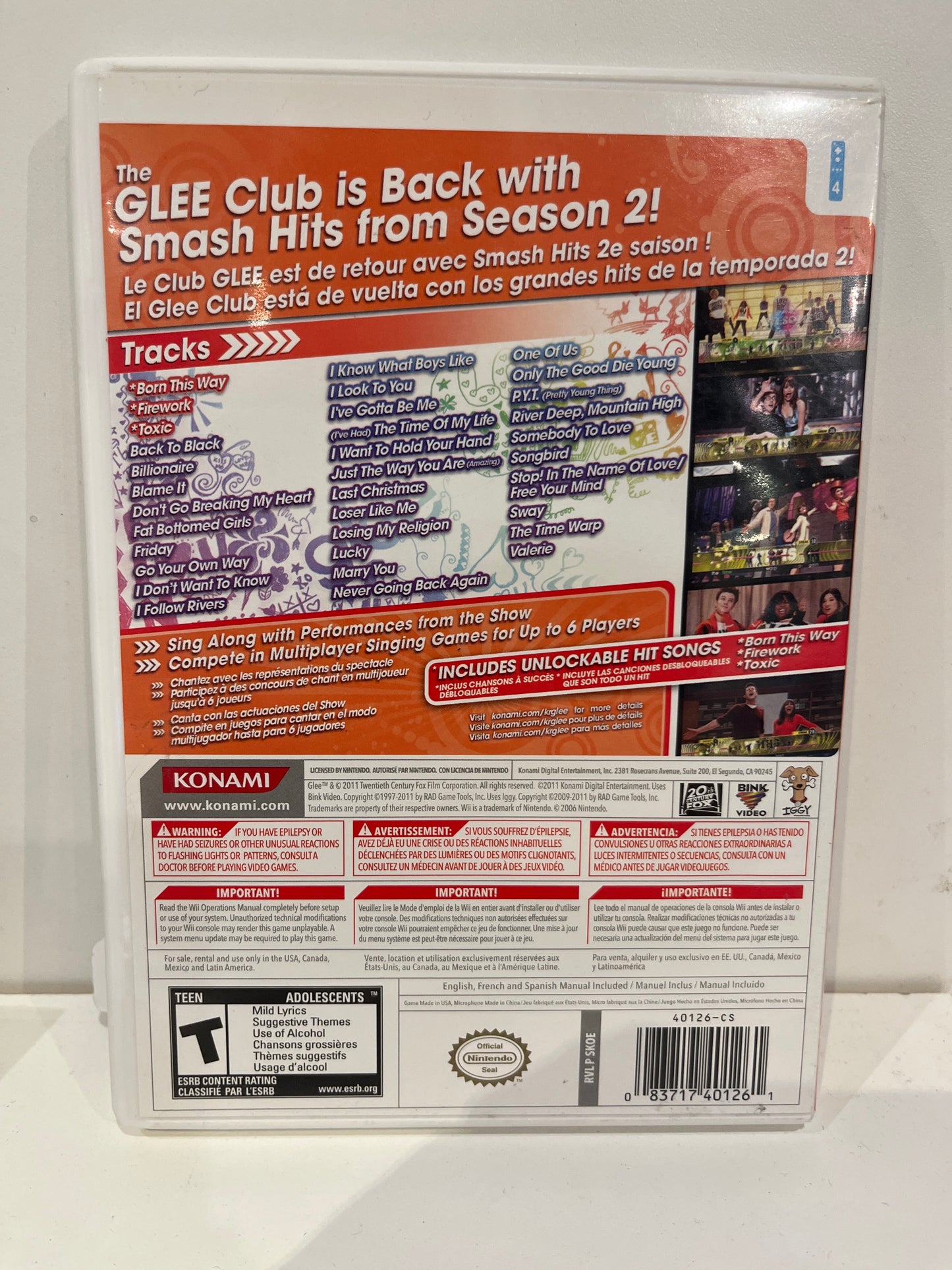 Karaoke Revolution Glee Vol 3 - Wii