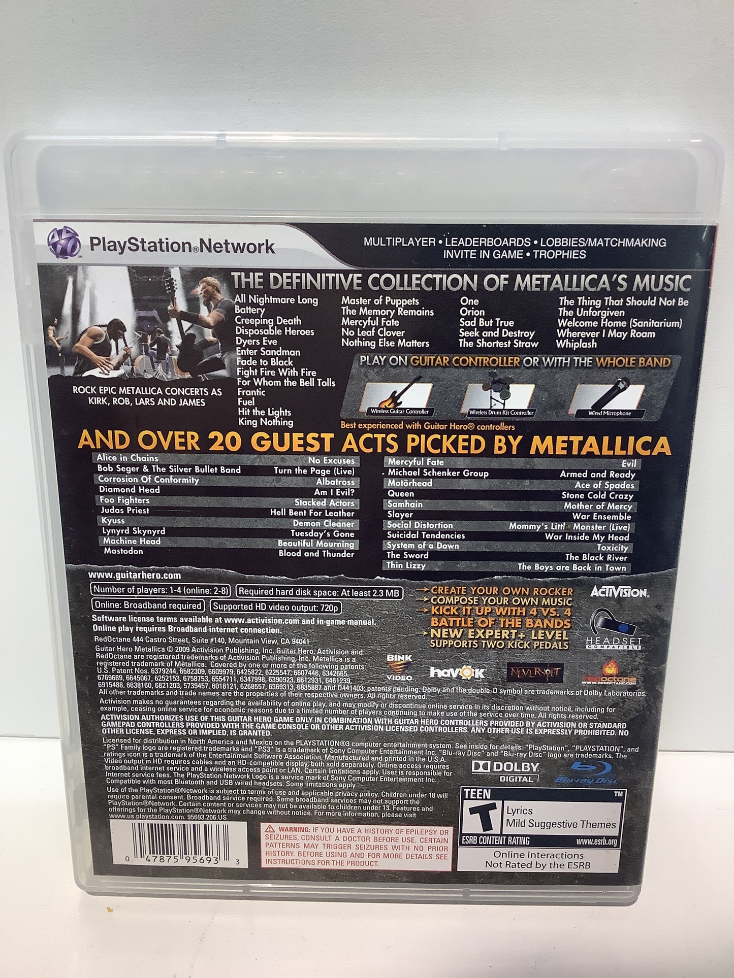 Guitar Hero: Metallica - Playstation 3