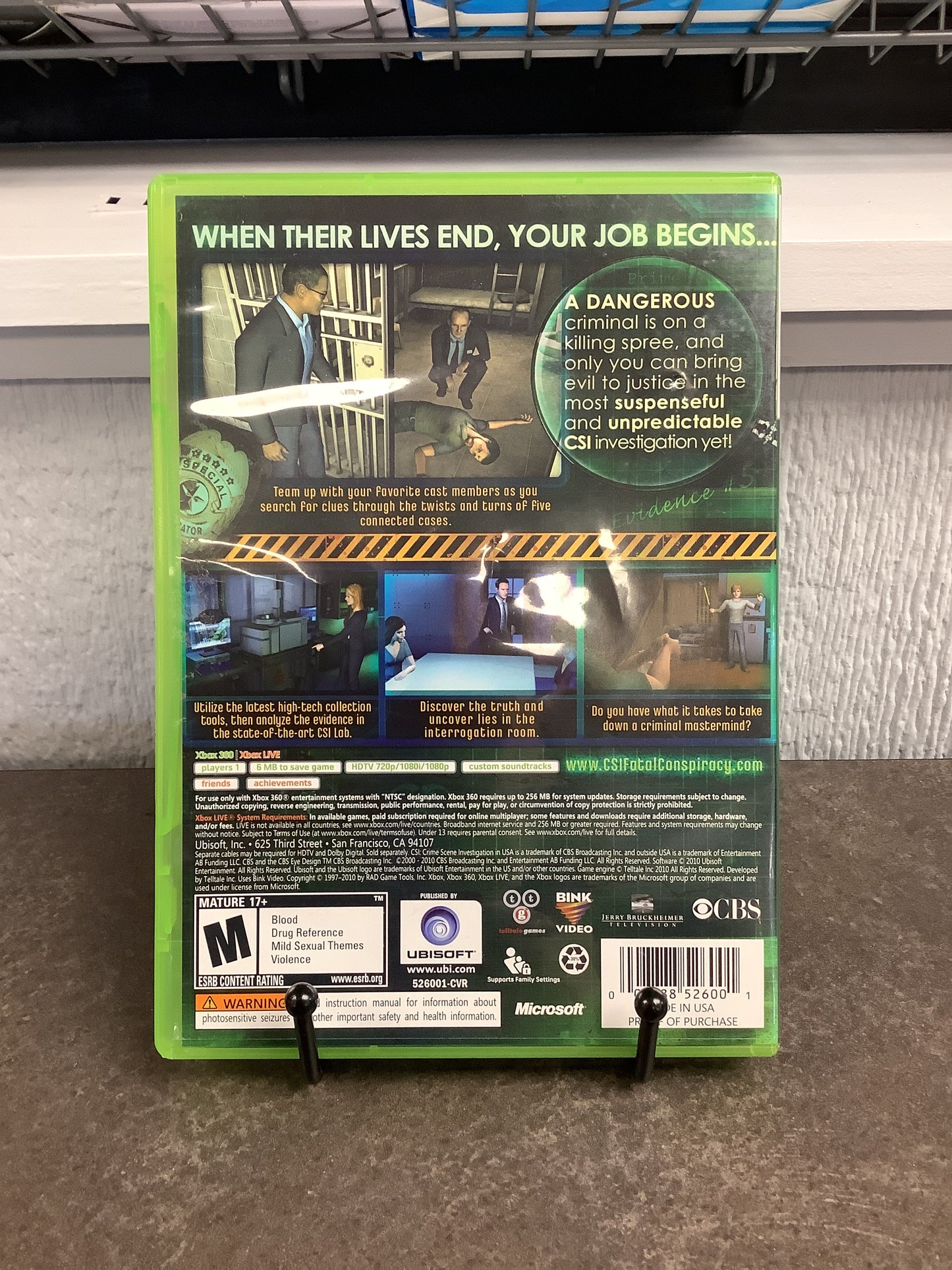 CSI: Fatal Conspiracy - Xbox 360