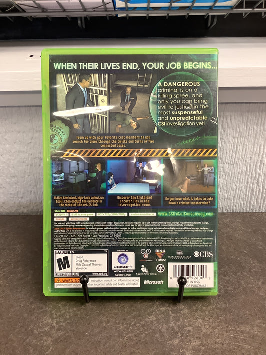 CSI: Fatal Conspiracy - Xbox 360