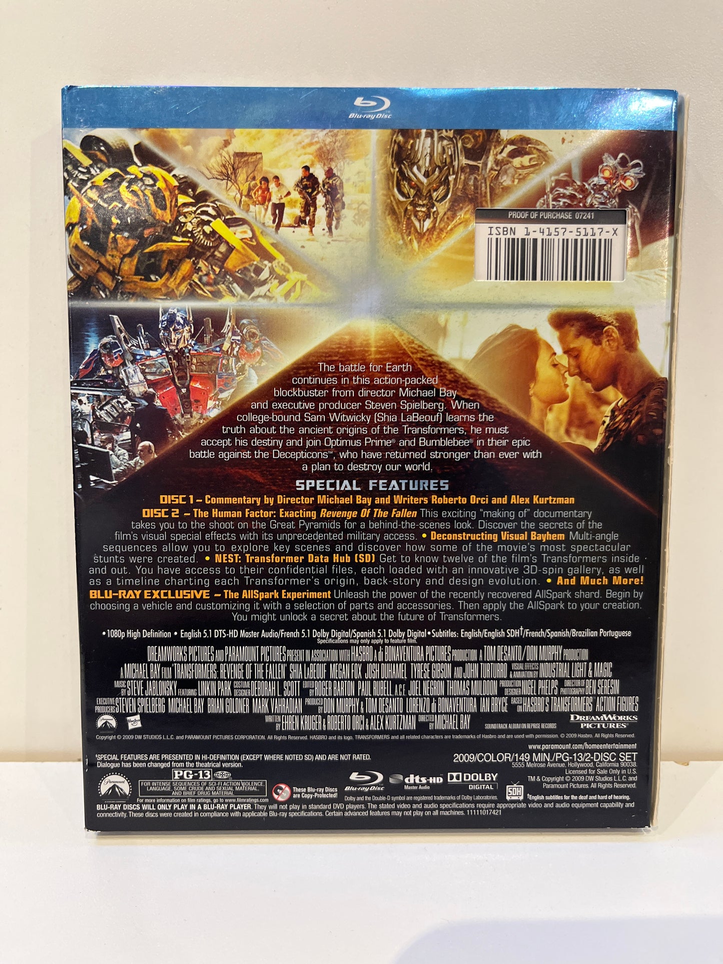 Transformers: Revenge Of The Fallen - Blu-Ray