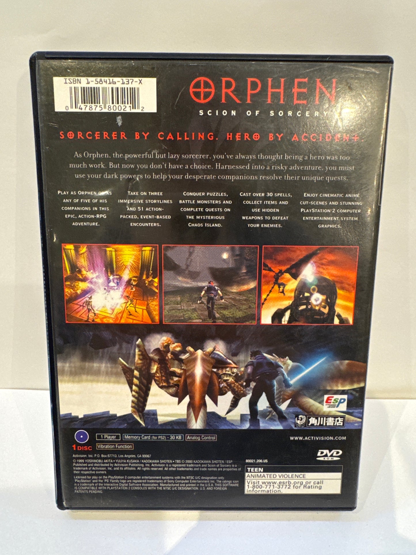 Orphen Scion of Sorcery - Playstation 2