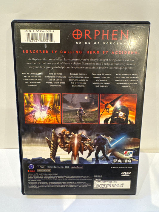 Orphen Scion of Sorcery - Playstation 2