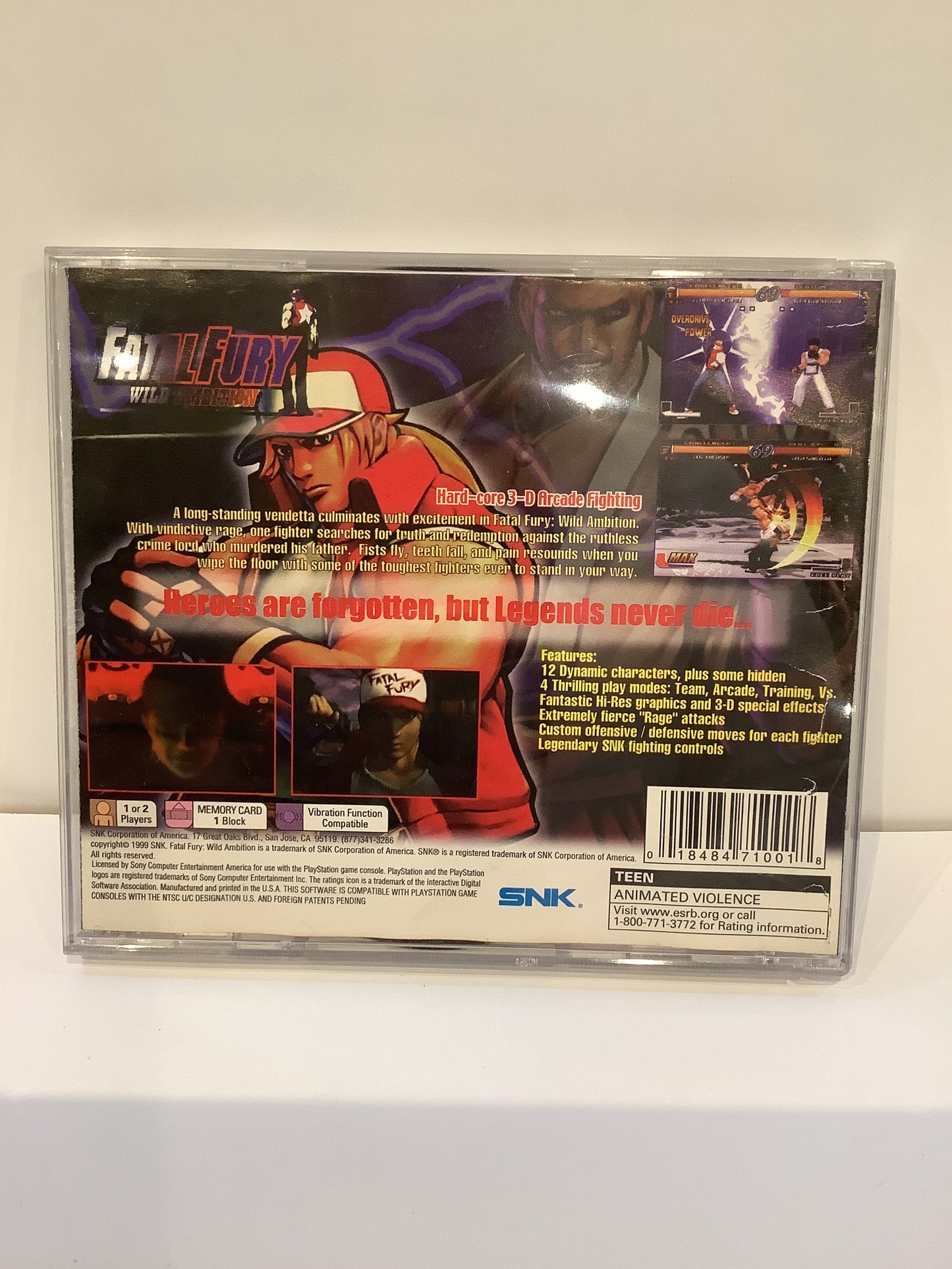 Fatal Fury Wild Ambition - Playstation