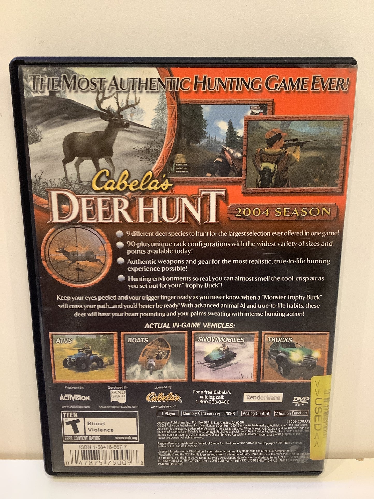 Cabela's Deer Hunt 2004 - Playstation 2