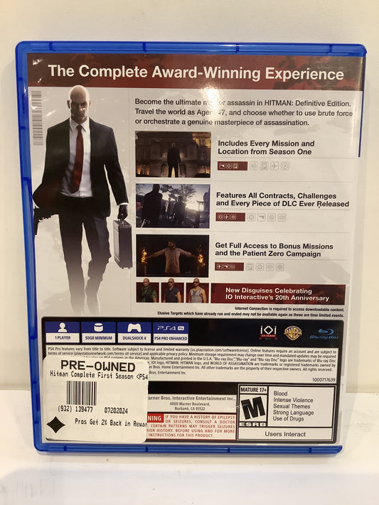 Hitman: Definitive Edition - Playstation 4