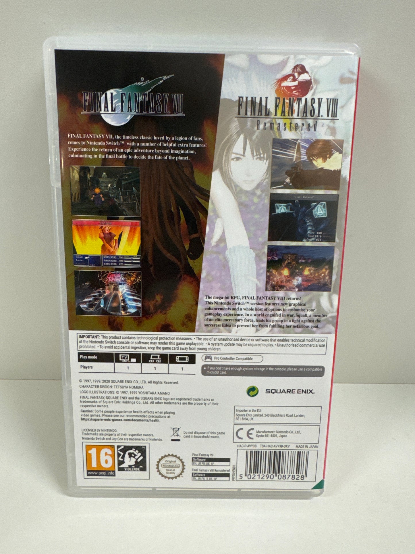 Final Fantasy VII & VIII Remastered Twin Pack - Nintendo Switch