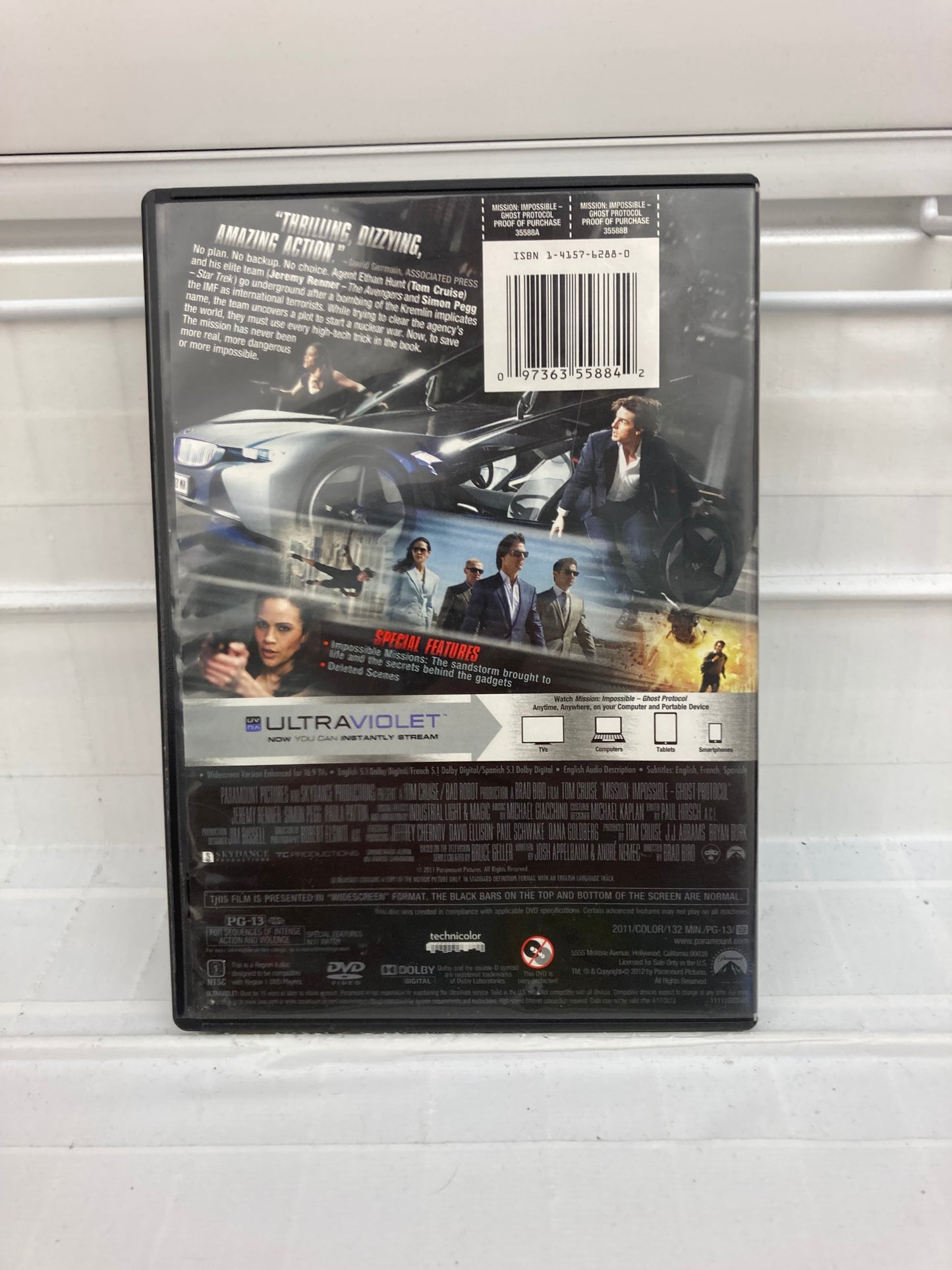 Mission Impossible: Ghost Protocol - DVD