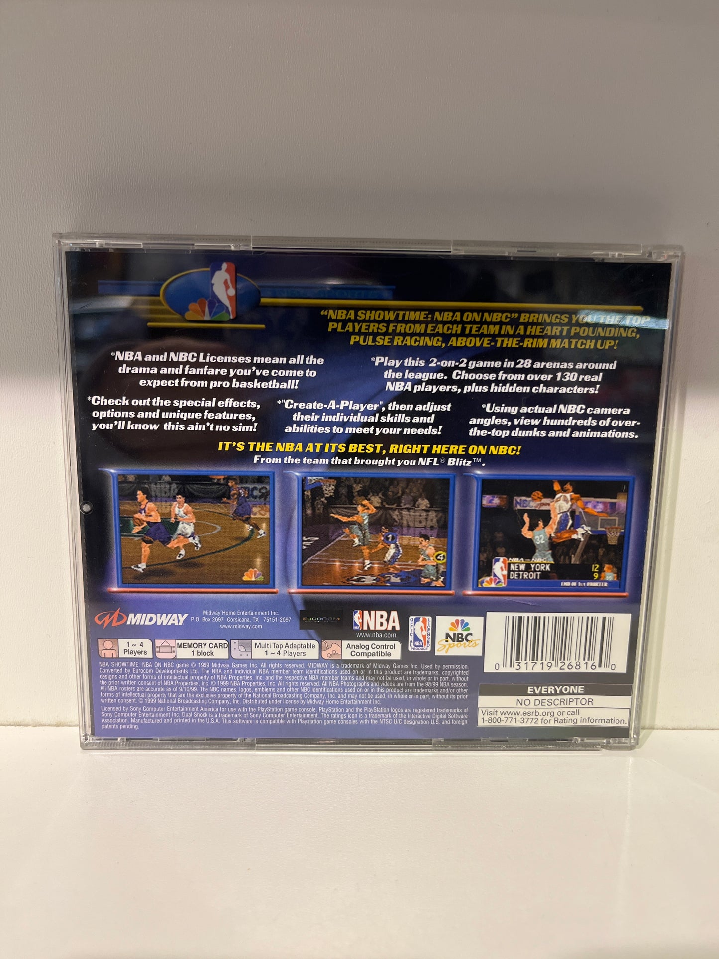 NBA Showtime NBA on NBC - Playstation