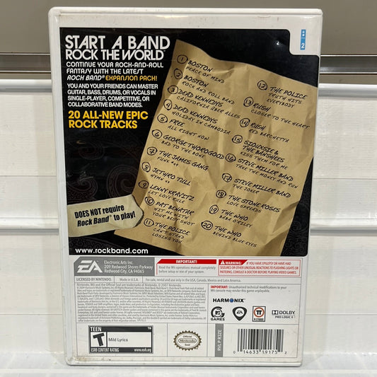 Rock Band Track Pack: Classic Rock - Wii