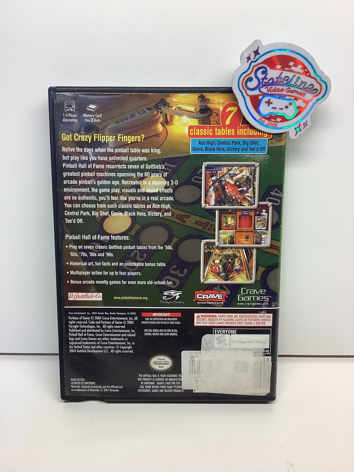 Pinball Hall of Fame The Gottlieb Collection - Gamecube