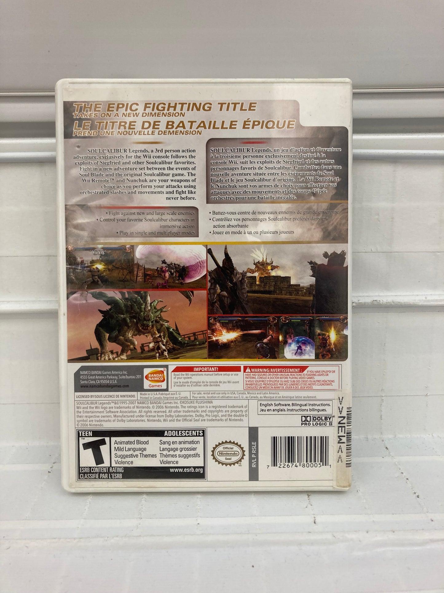 Soul Calibur Legends - Wii