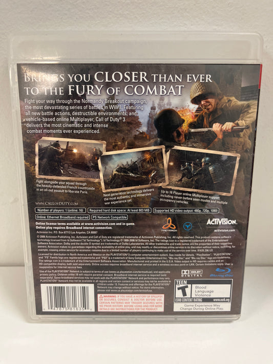 Call of Duty 3 - Playstation 3