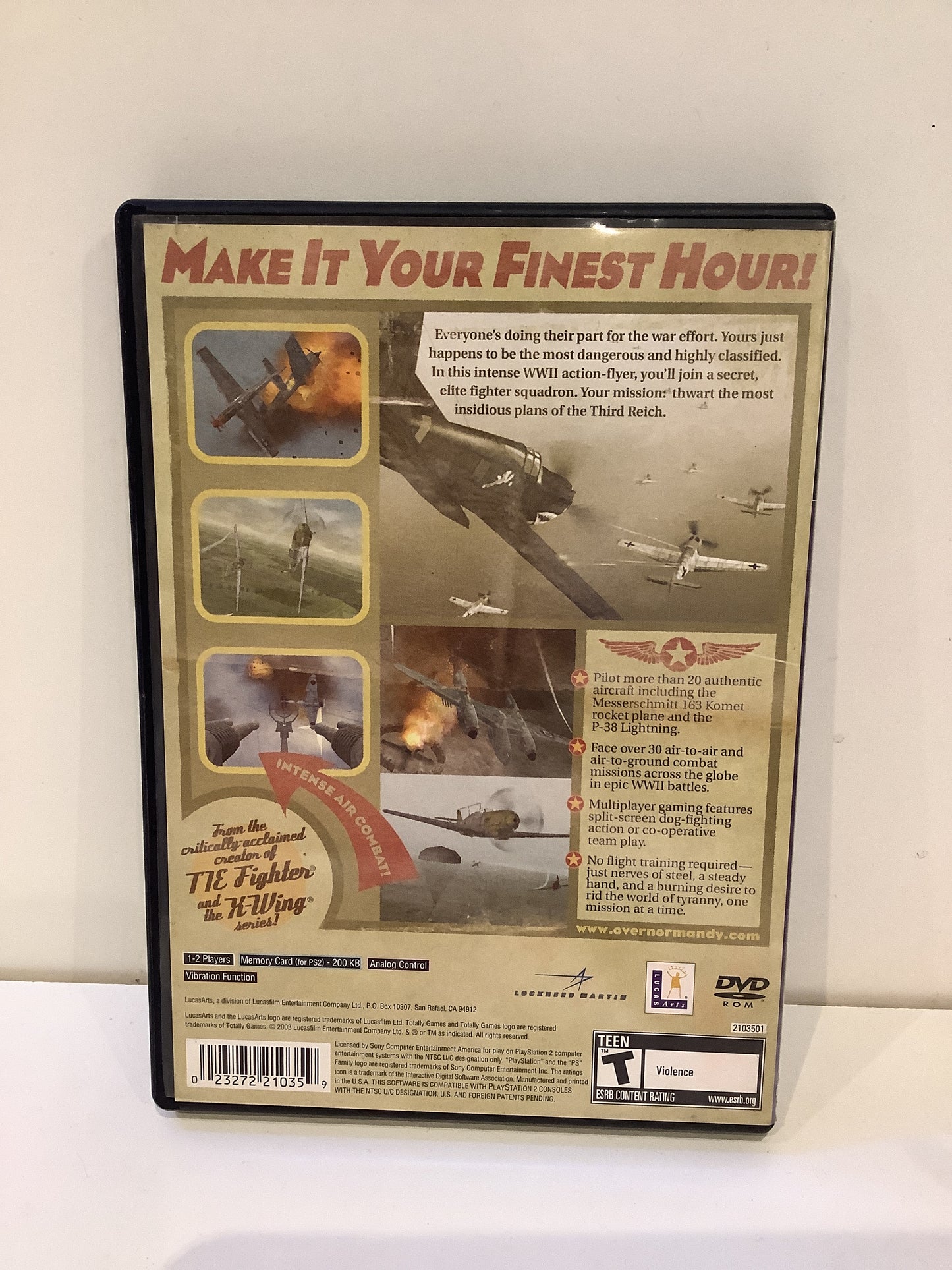 Secret Weapons Over Normandy - Playstation 2