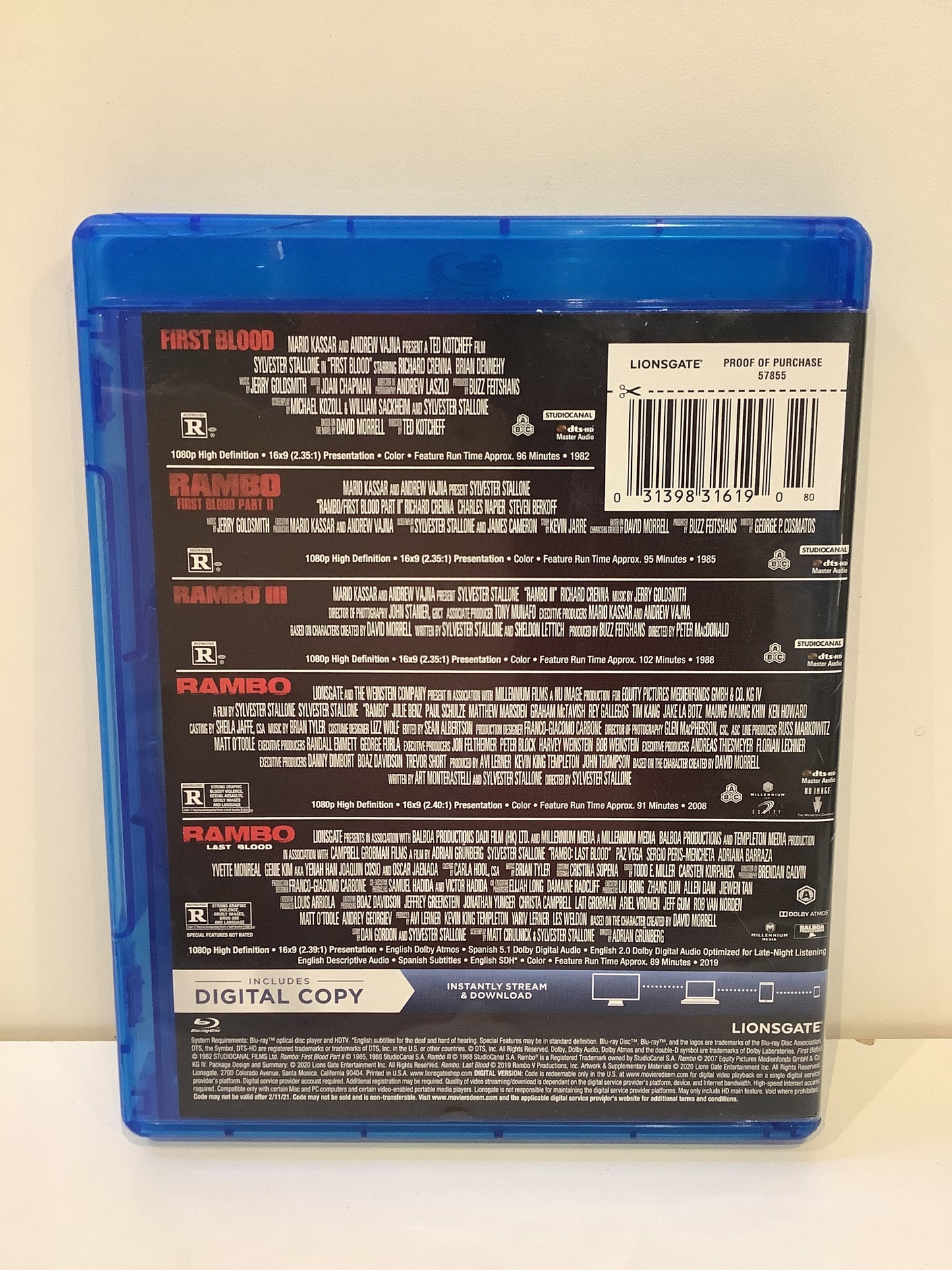 Rambo: 5-Film Collection - Blu-Ray