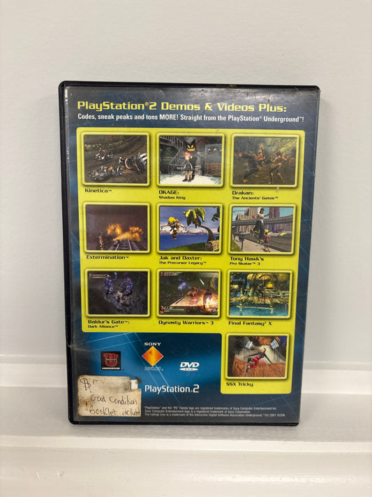PlayStation Underground Jampack: Winter 2001 - Playstation 2