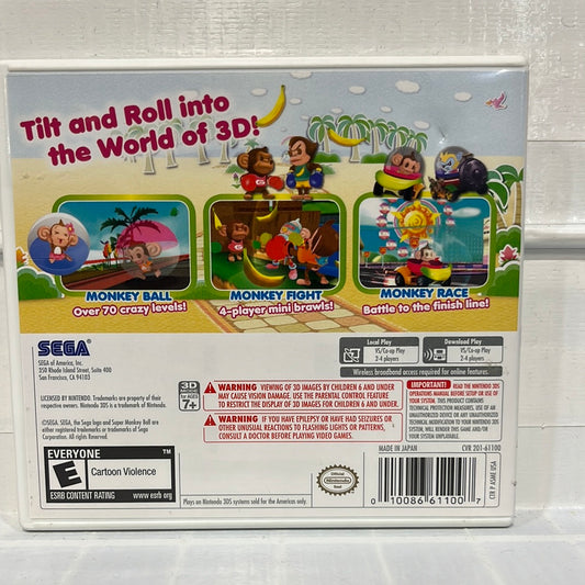 Super Monkey Ball 3D - Nintendo 3DS