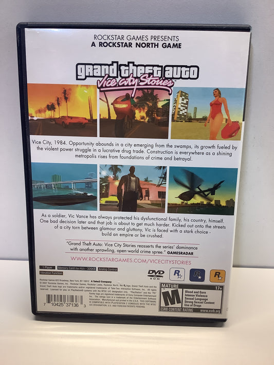 Grand Theft Auto Vice City Stories - Playstation 2