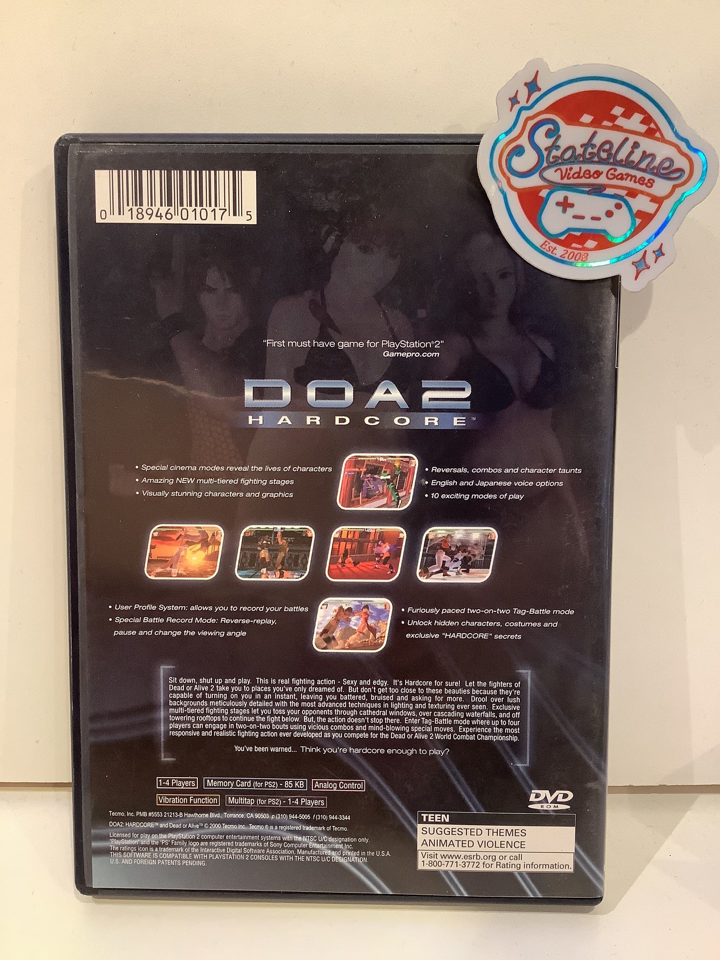 Dead or Alive 2: Hardcore - Playstation 2