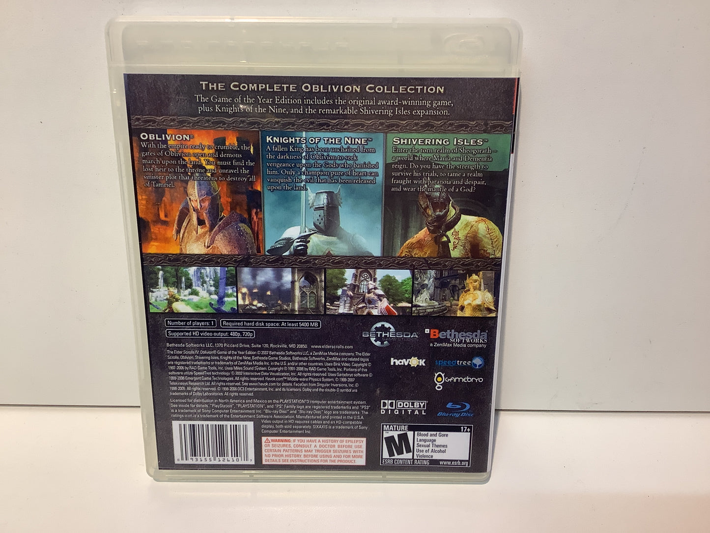 Elder Scrolls IV Oblivion - Playstation 3