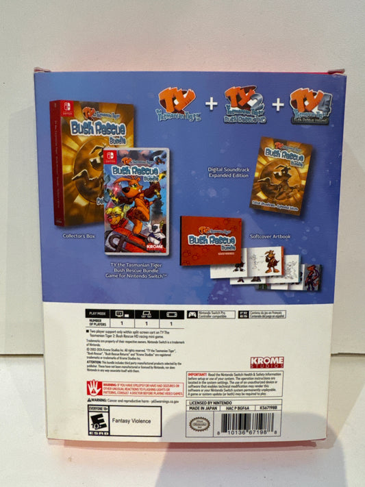 TY The Tasmanian Tiger HD: Bush Rescue Bundle - Deluxe Edition - Nintendo Switch