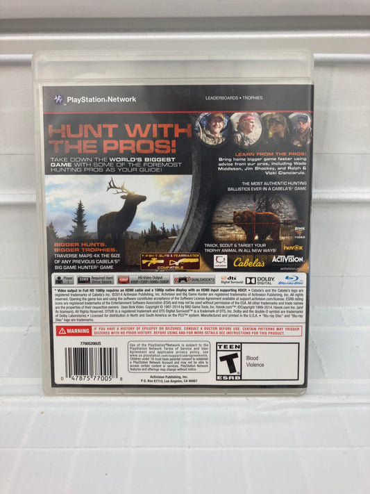 Cabela's Big Game Hunter: Pro Hunts - Playstation 3