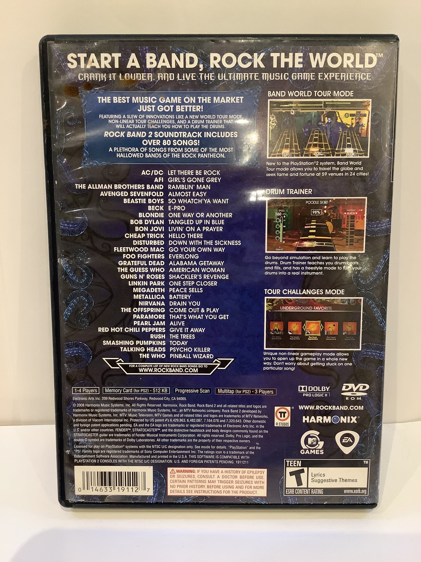 Rock Band 2 (Game Only) - Playstation 2